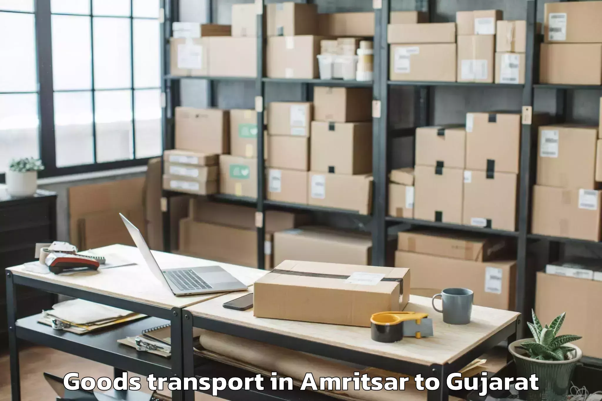 Quality Amritsar to Santrampur Goods Transport